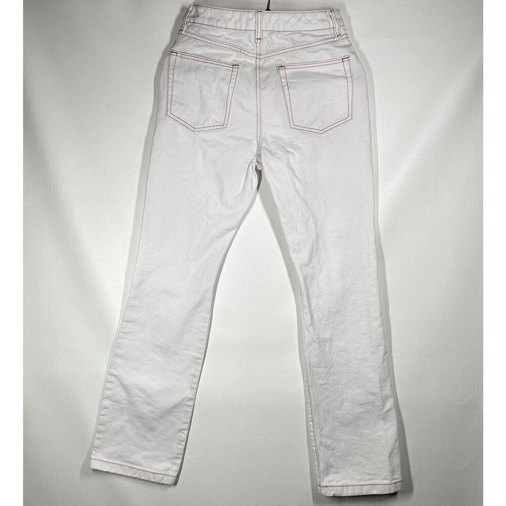 WeWoreWhat Revolve Size 27 Icon Jean White Jean Denim 27x31 straight leg pants - Picture 4 of 10